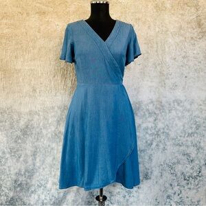 LOFT Denim Midi Dress